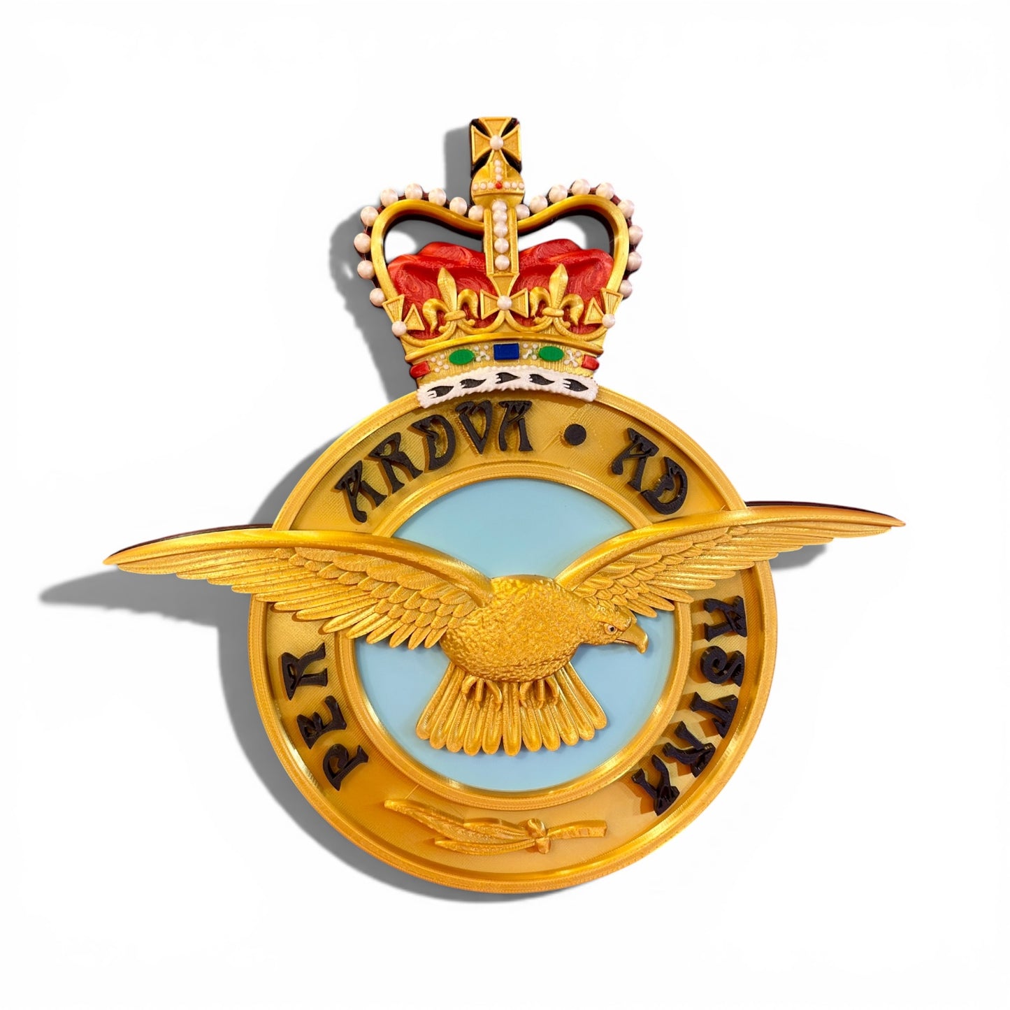 Royal Air Force 3D Printed Emblem Queen's Crown - Precision Military Emblems 