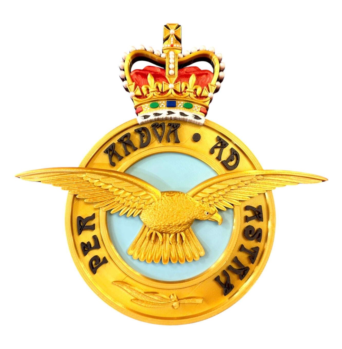 Royal Air Force 3D Printed Emblem Queen's Crown - Precision Military Emblems 