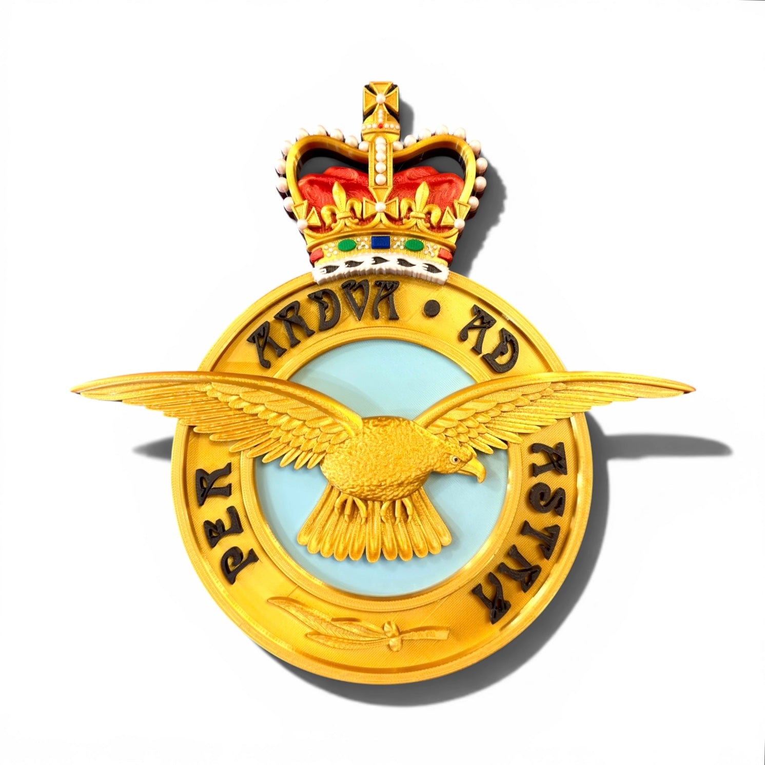 Royal Air Force 3D Printed Emblem Queen's Crown - Precision Military Emblems 
