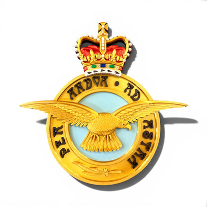 Royal Air Force 3D Printed Emblem Queen's Crown - Precision Military Emblems 