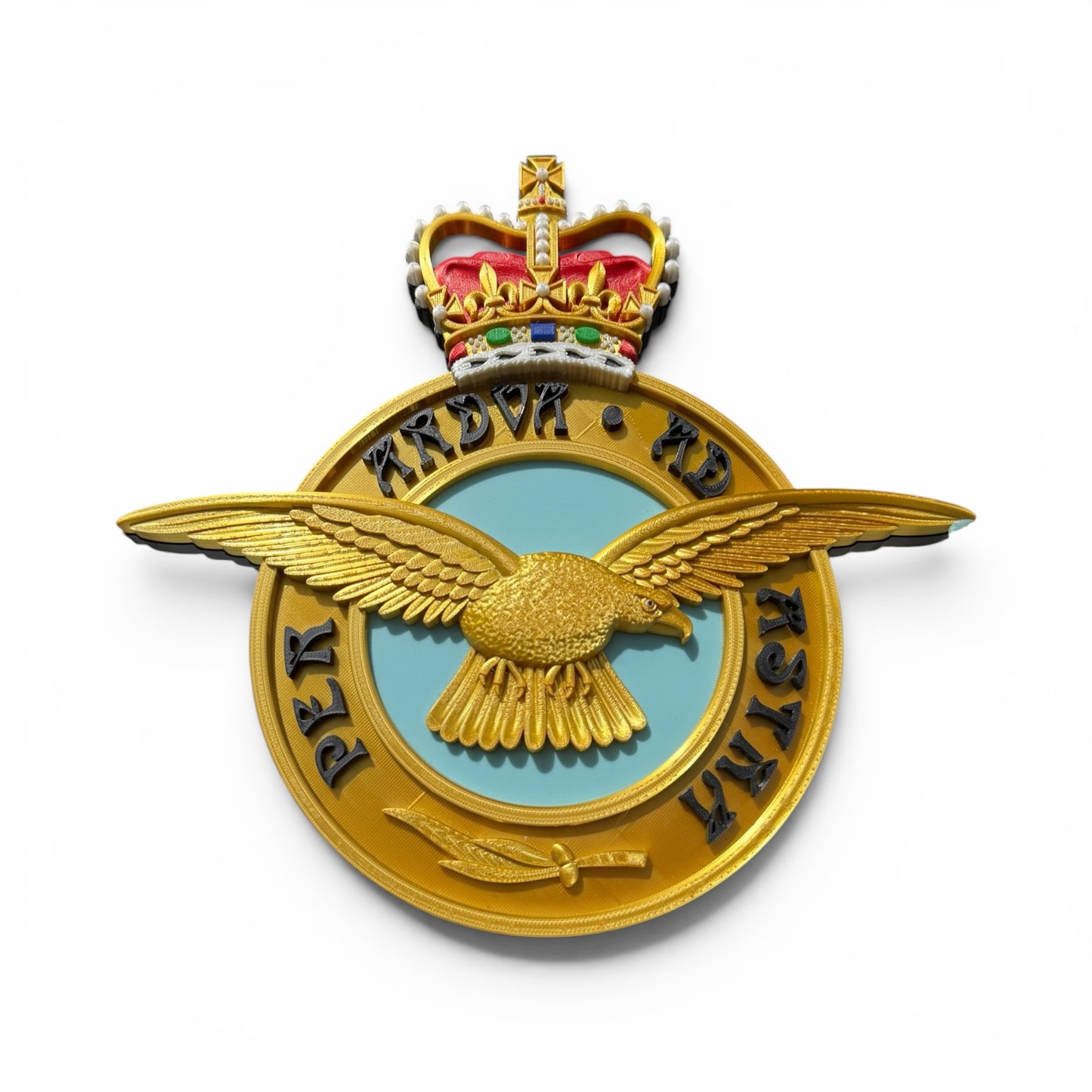 Royal Air Force 3D Printed Emblem Queen's Crown - Precision Military Emblems 