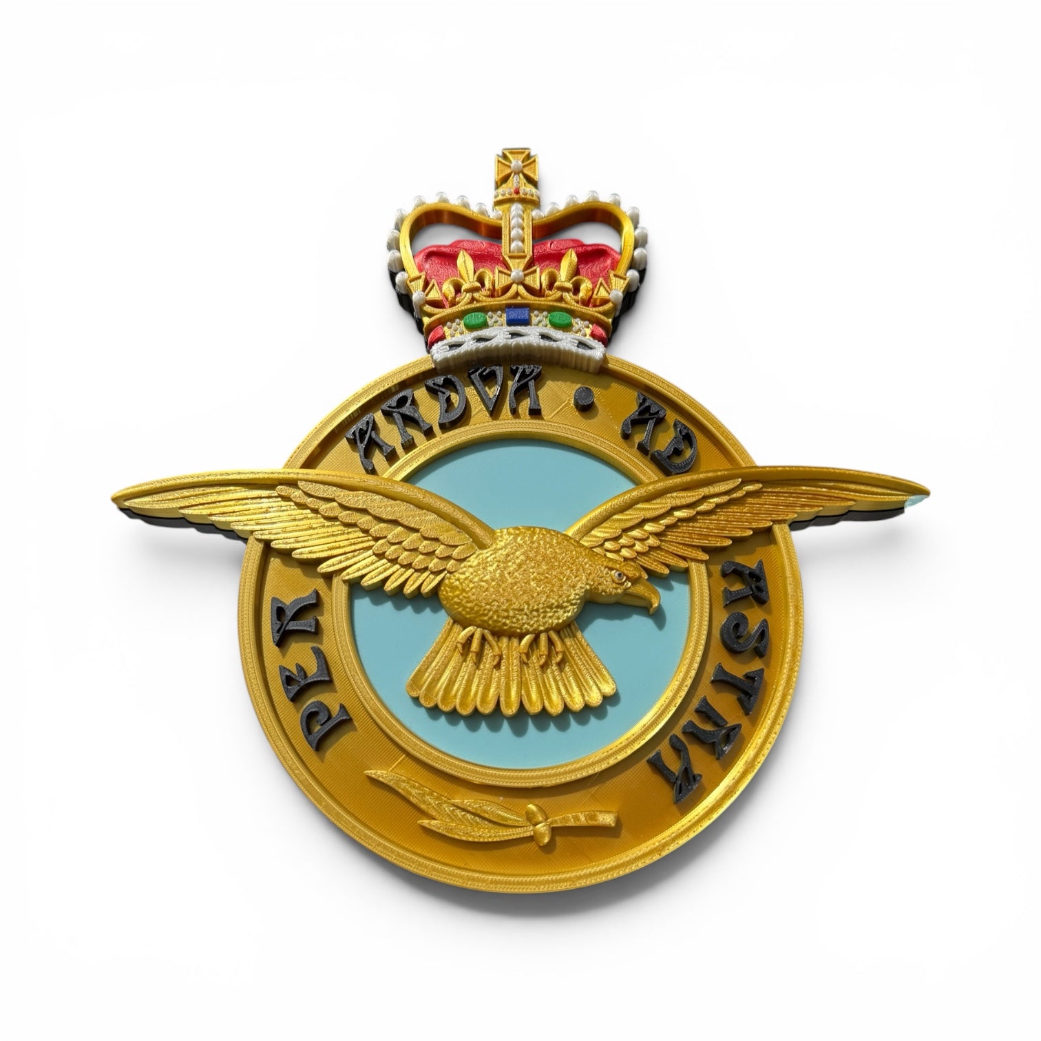 Royal Air Force 3D Printed Emblem Queen's Crown - Precision Military Emblems 