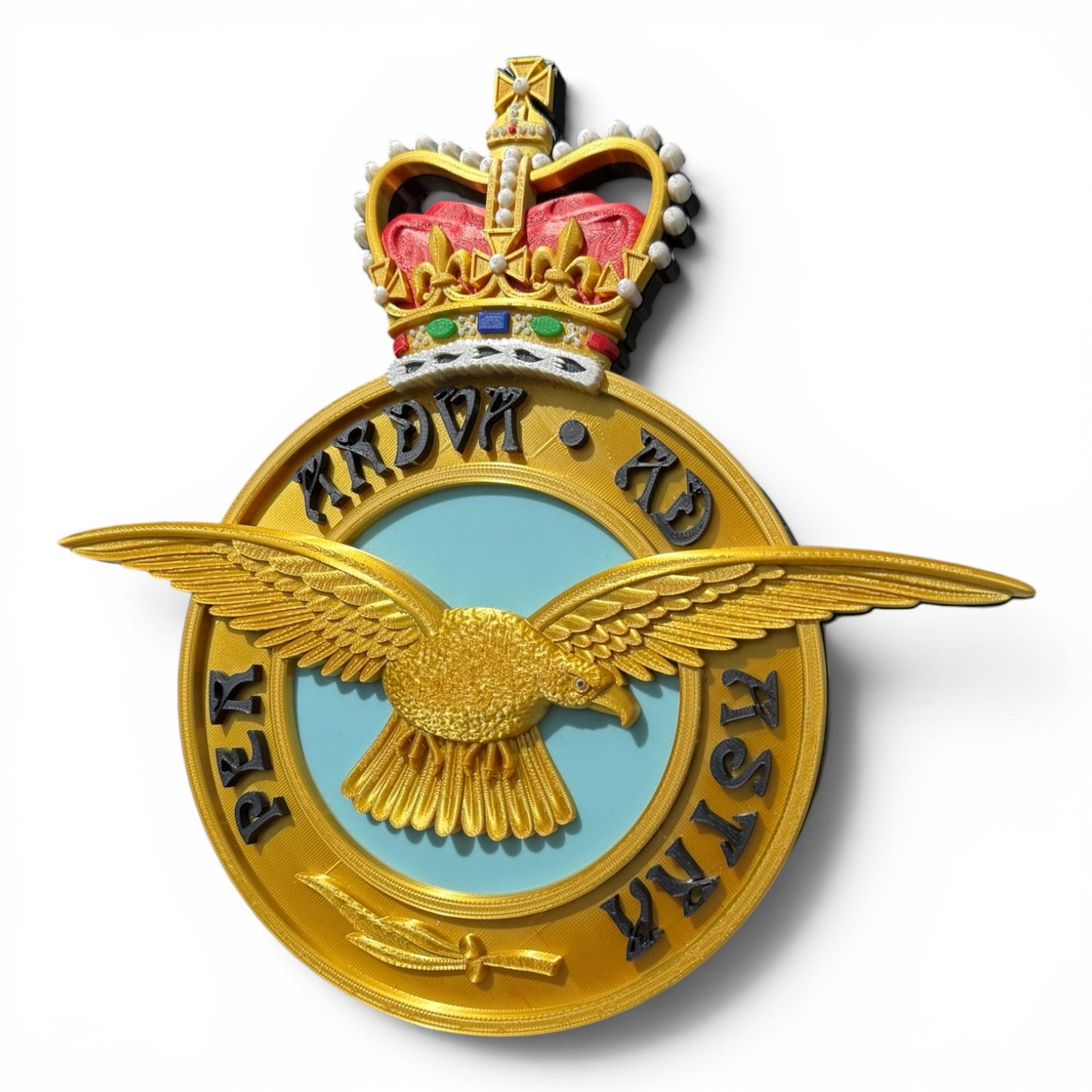 Royal Air Force 3D Printed Emblem Queen's Crown - Precision Military Emblems 