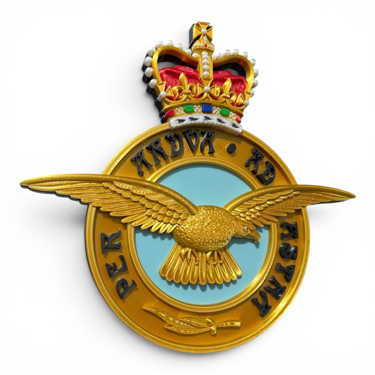 Royal Air Force 3D Printed Emblem Queen's Crown - Precision Military Emblems 