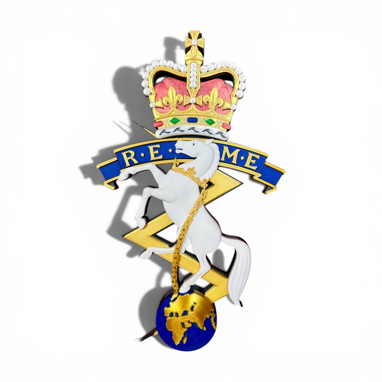 REME Queen's Crown Cap Badge - Precision Military Emblems 