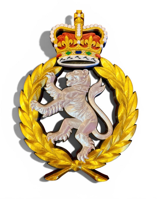 Women's Royal Army Corps 3D Printed Cap Badge - Precision Military Emblems 