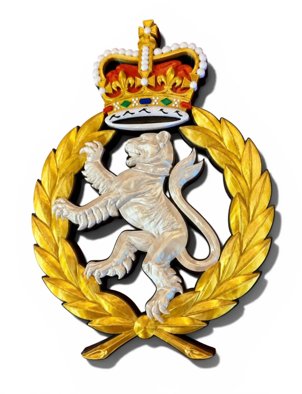 Women's Royal Army Corps 3D Printed Cap Badge - Preciion Military Emblems 