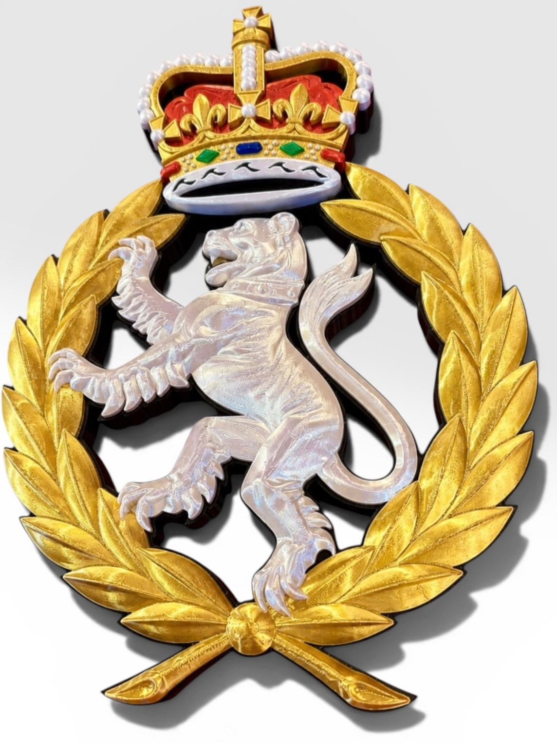 Women's Royal Army Corps 3D Printed Cap Badge - Preciion Military Emblems 