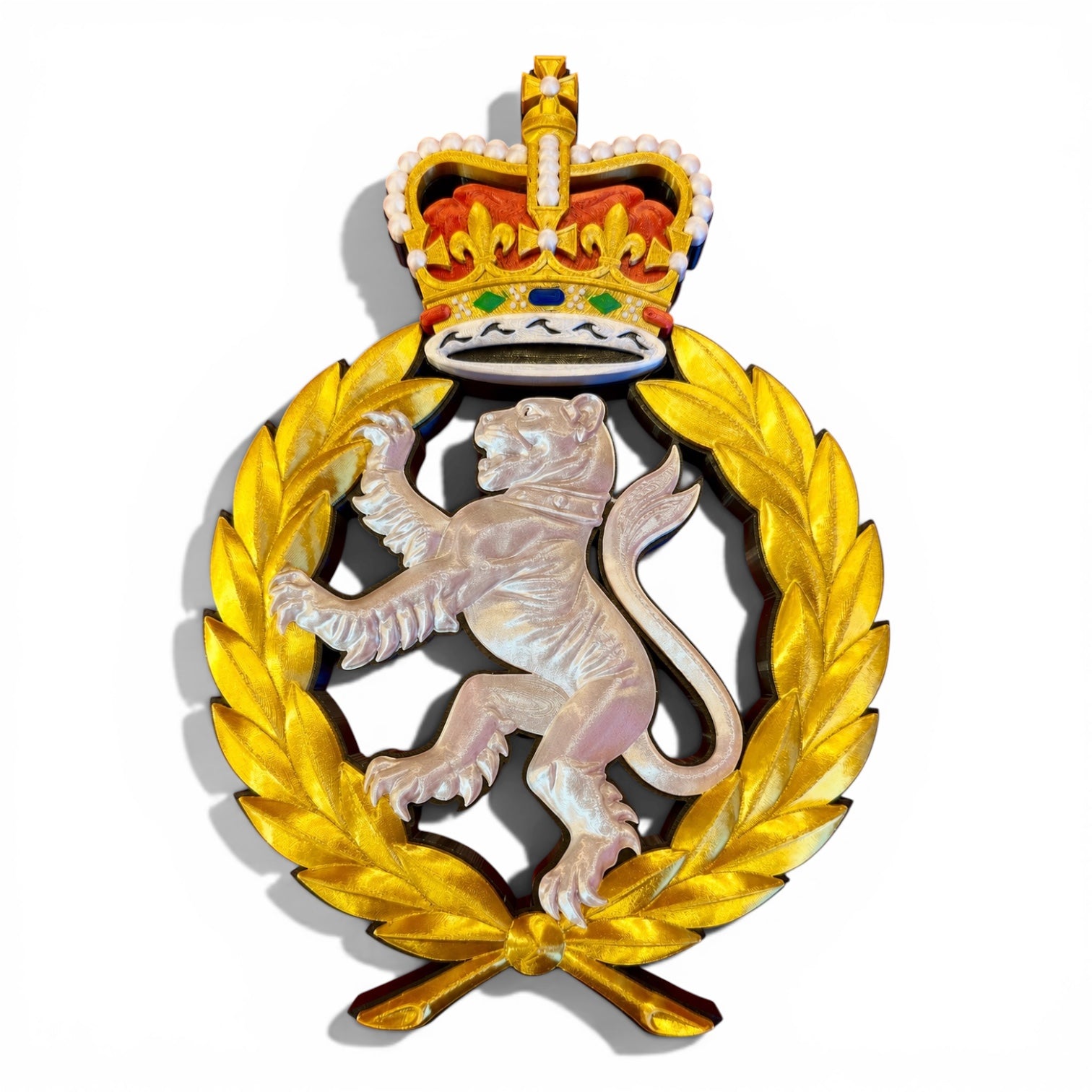 Women's Royal Army Corps 3D Printed Cap Badge - Preciion Military Emblems 