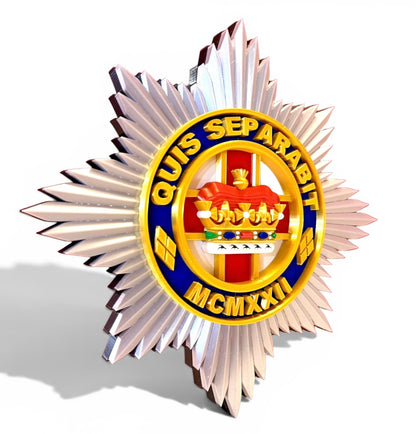 4th/7th Royal Dragoon Guards Cap Badge - Precision Military Emblems 