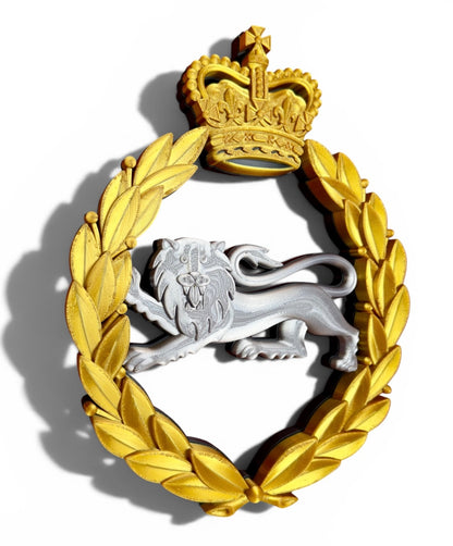 King's Own Royal Border Regiment Silver and Gold Cap Badge - Precision Military Emblems 