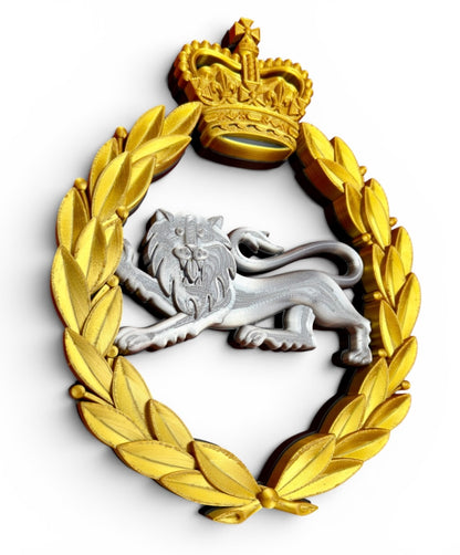 King's Own Royal Border Regiment Silver and Gold Cap Badge - Precision Military Emblems 