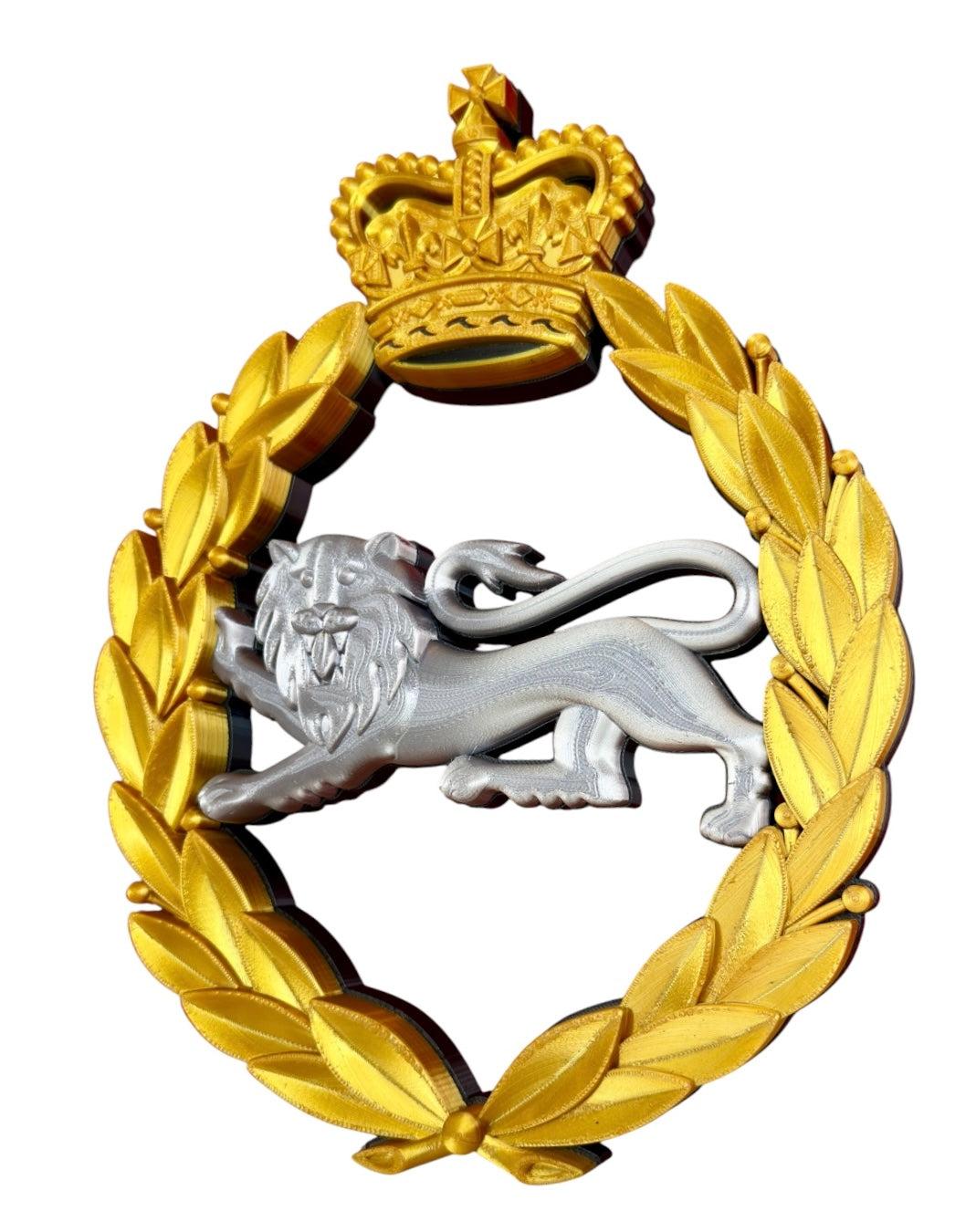 King's Own Royal Border Regiment Silver and Gold Cap Badge - Precision Military Emblems 