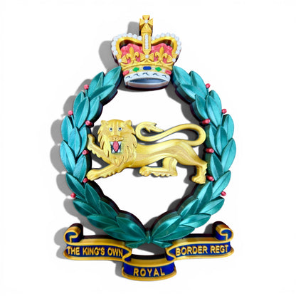 King's Own Royal Border Regiment Full Colour Cap Badge Crest