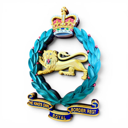 King's Own Royal Border Regiment Full Colour Cap Badge Crest