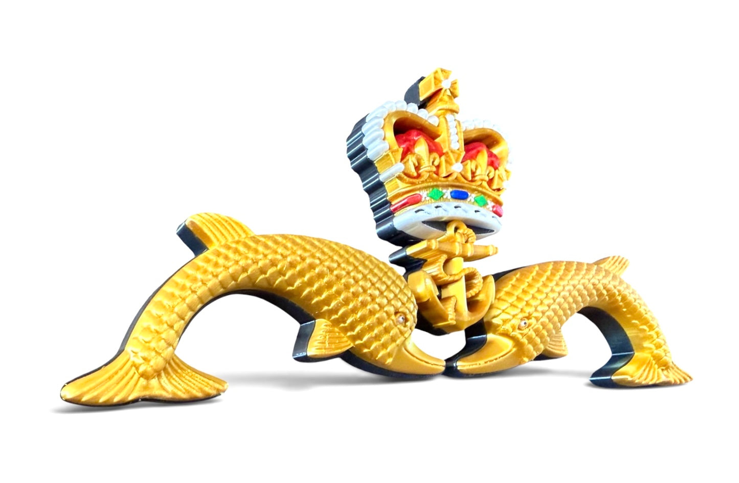 Royal Navy Submarine Service "Dolphins" Badge | Queen's Crown - Precision Militay Emblems 