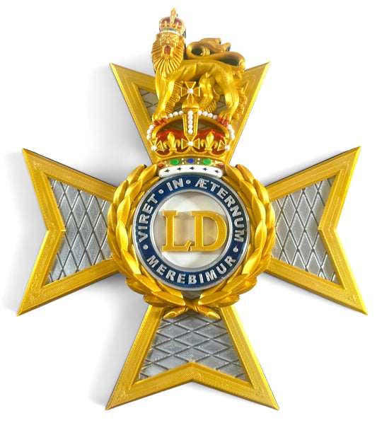 The Light Dragoons Cap Badge – King's Crown - Precision Military Emblems 