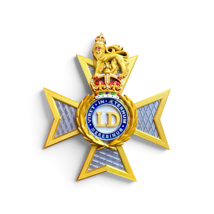The Light Dragoons Cap Badge – King's Crown - Precision Military Emblems 