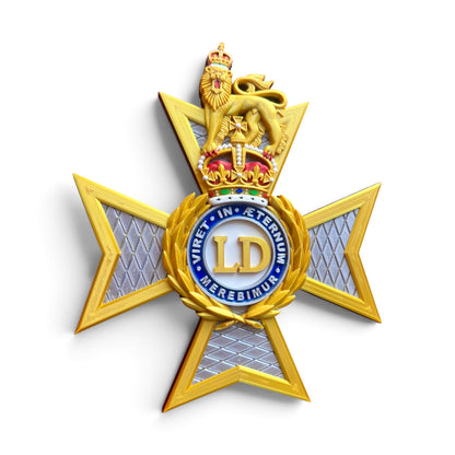 The Light Dragoons Cap Badge – King's Crown - Precision Military Emblems 