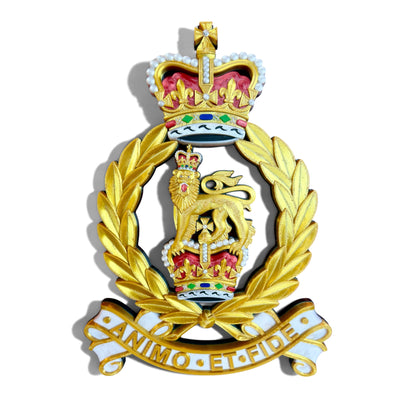 Adjutant General's Corps Queen's Crown Cap Badge - Precision Military Emblems 