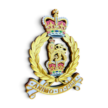 Adjutant General's Corps Queen's Crown Cap Badge - Precision Military Emblems 