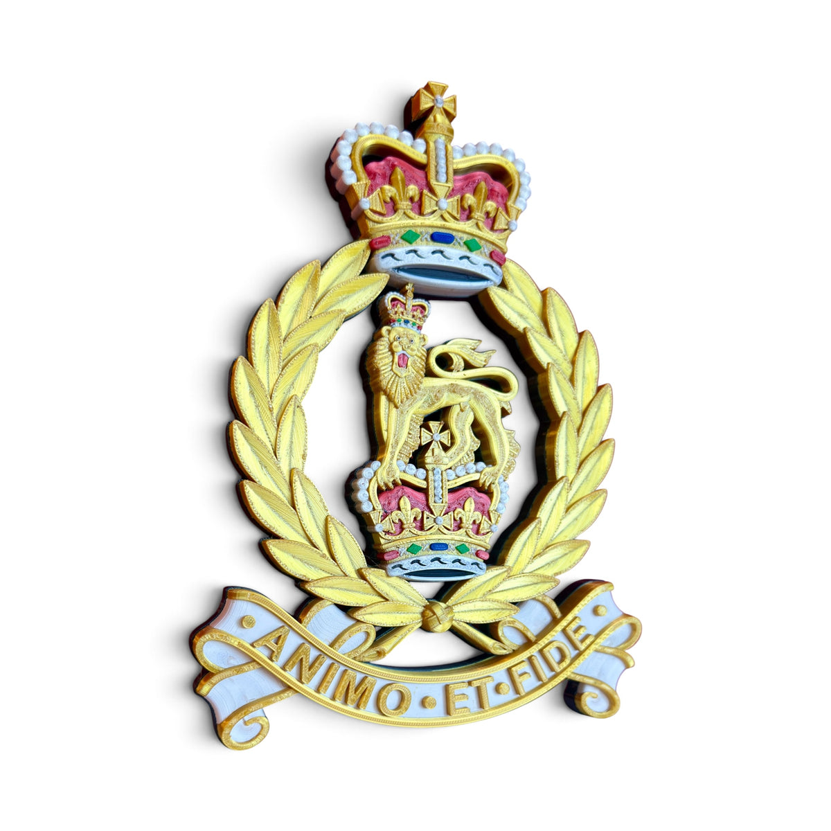 Adjutant General's Corps Queen's Crown Cap Badge - Precision Military Emblems 