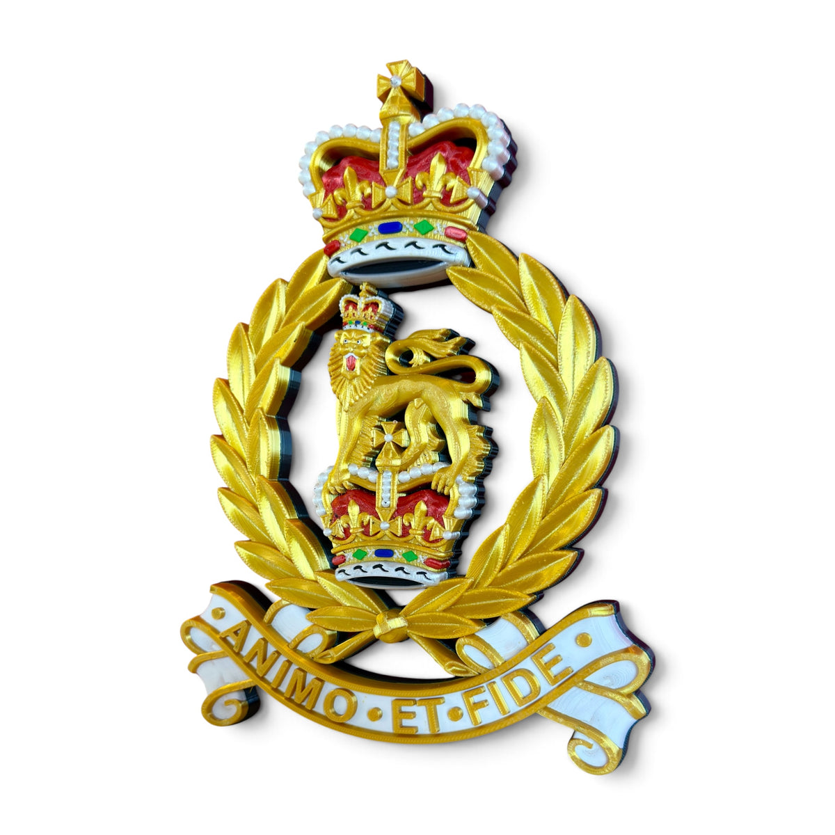 Adjutant General's Corps Queen's Crown Cap Badge - Precision Military Emblems 