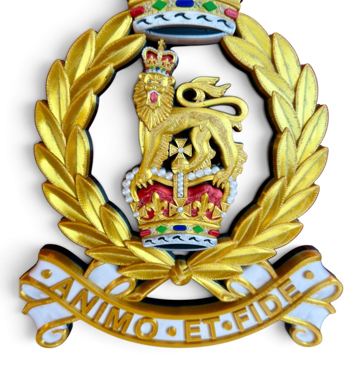 Adjutant General's Corps Queen's Crown Cap Badge - Precision Military Emblems 