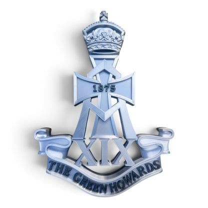 Green Howards Cap Badge Silver & Black - Precision Military Emblems 
