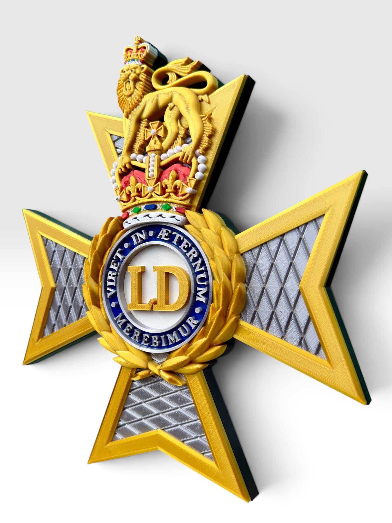 The Light Dragoons Cap Badge – Queen's Crown - Precision Military Emblems 