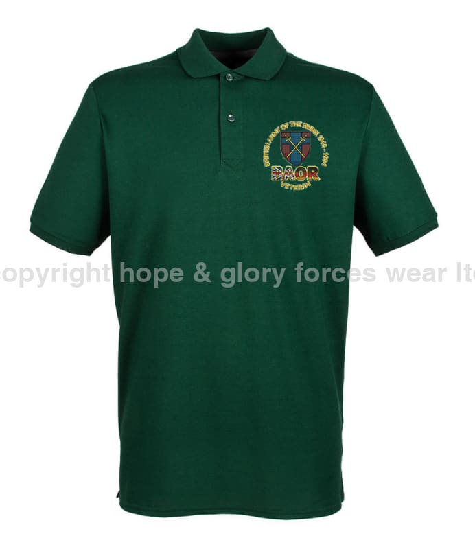 BAOR Veteran Embroidered Polo Shirt - Precision Military Emblems