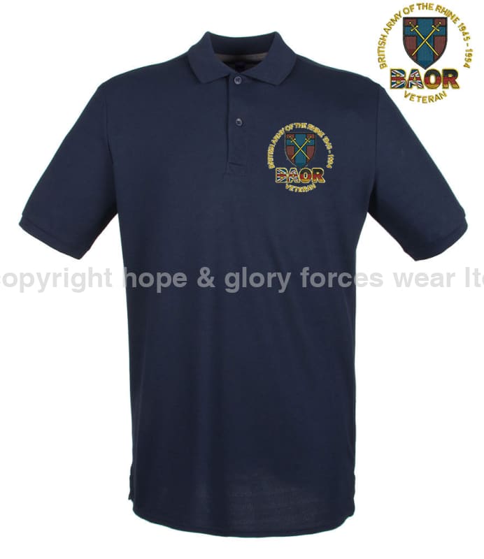 BAOR Veteran Embroidered Polo Shirt - Precision Military Emblems