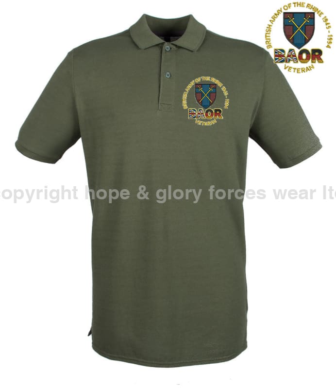 BAOR Veteran Embroidered Polo Shirt - Precision Military Emblems