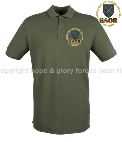 BAOR Veteran Embroidered Polo Shirt - Precision Military Emblems