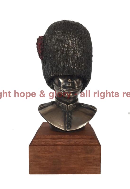 Coldstream Guards Bust Cold Cast Bronze Military Statue Sculpture - Precision Military Emblems