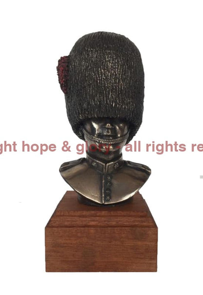 Coldstream Guards Bust Cold Cast Bronze Military Statue Sculpture - Precision Military Emblems