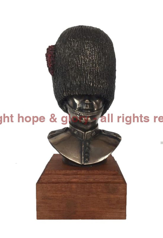 Coldstream Guards Bust Cold Cast Bronze Military Statue Sculpture - Precision Military Emblems