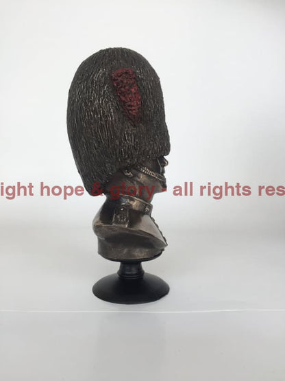 Coldstream Guards Bust Cold Cast Bronze Military Statue Sculpture - Precision Military Emblems