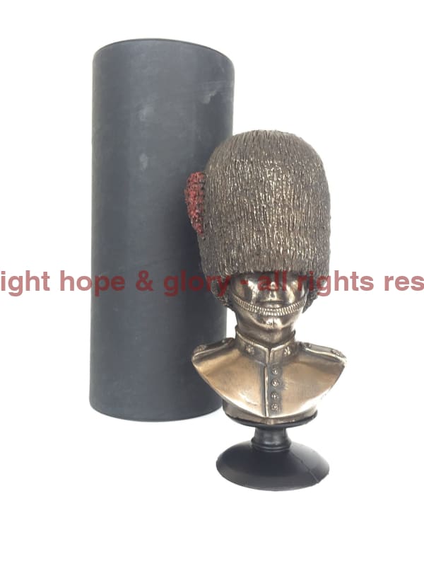 Coldstream Guards Bust Cold Cast Bronze Military Statue Sculpture - Precision Military Emblems