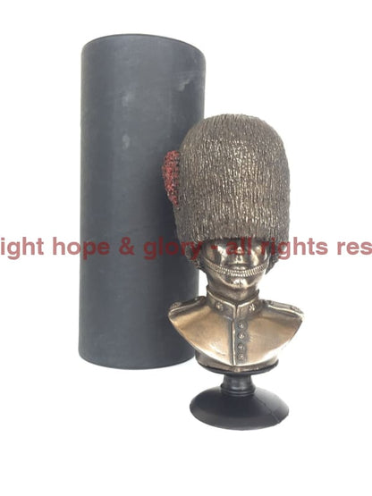 Coldstream Guards Bust Cold Cast Bronze Military Statue Sculpture - Precision Military Emblems