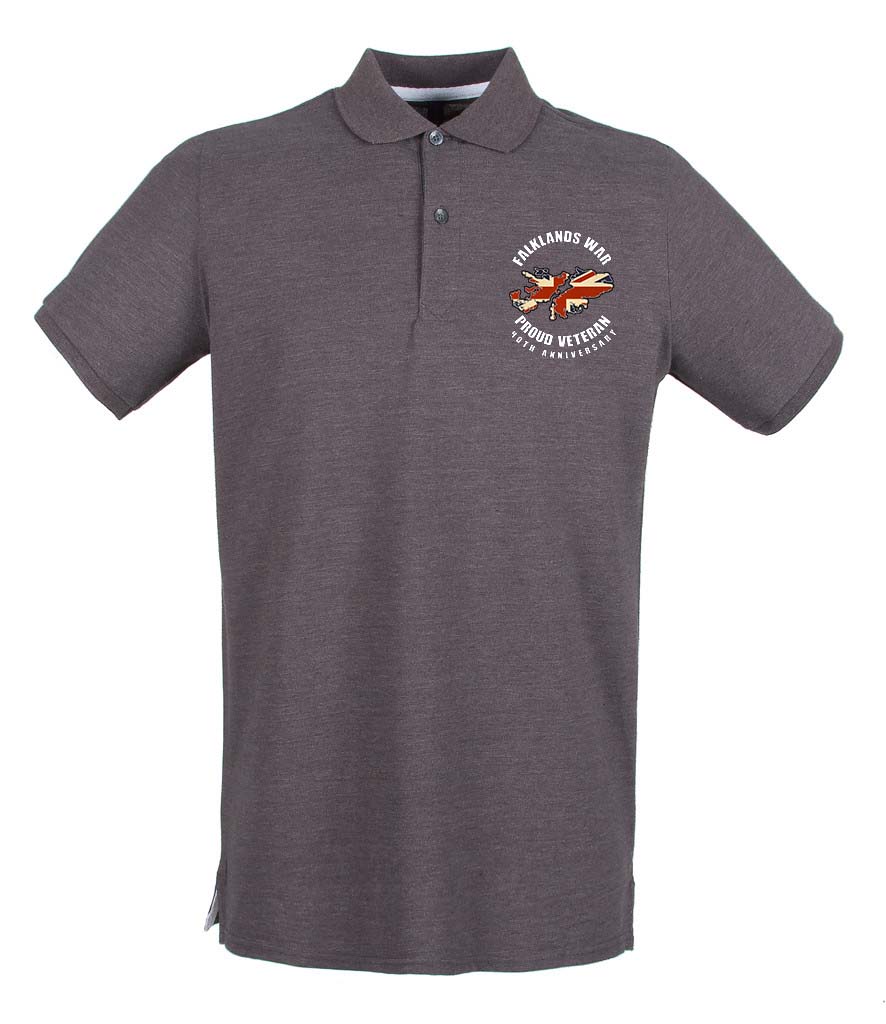 FALKLANDS WAR VETERAN 40th Anniversary Embroidered Polo Shirt - Precision Military Emblems