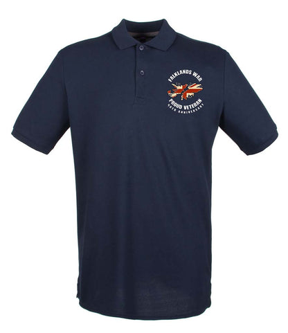 FALKLANDS WAR VETERAN 40th Anniversary Embroidered Polo Shirt - Precision Military Emblems