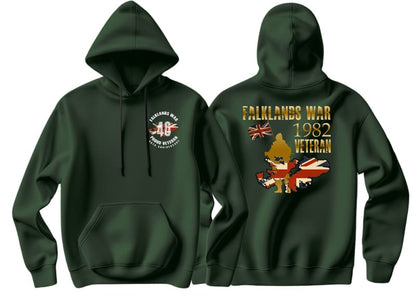 Falklands War Veteran Double Printed Hoodie - Precision Military Emblems