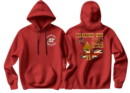 Falklands War Veteran Double Printed Hoodie - Precision Military Emblems