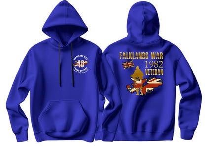 Falklands War Veteran Double Printed Hoodie - Precision Military Emblems