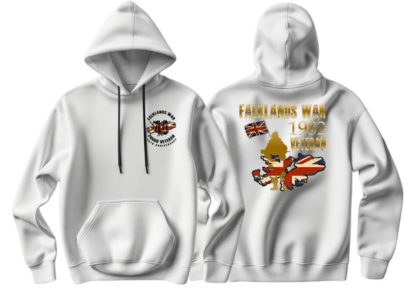 Falklands War Veteran Double Printed Hoodie - Precision Military Emblems