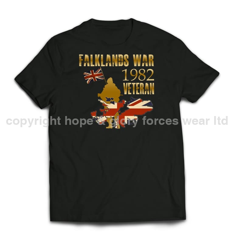 Falklands War Veteran Printed T-Shirt - Precision Military Emblems