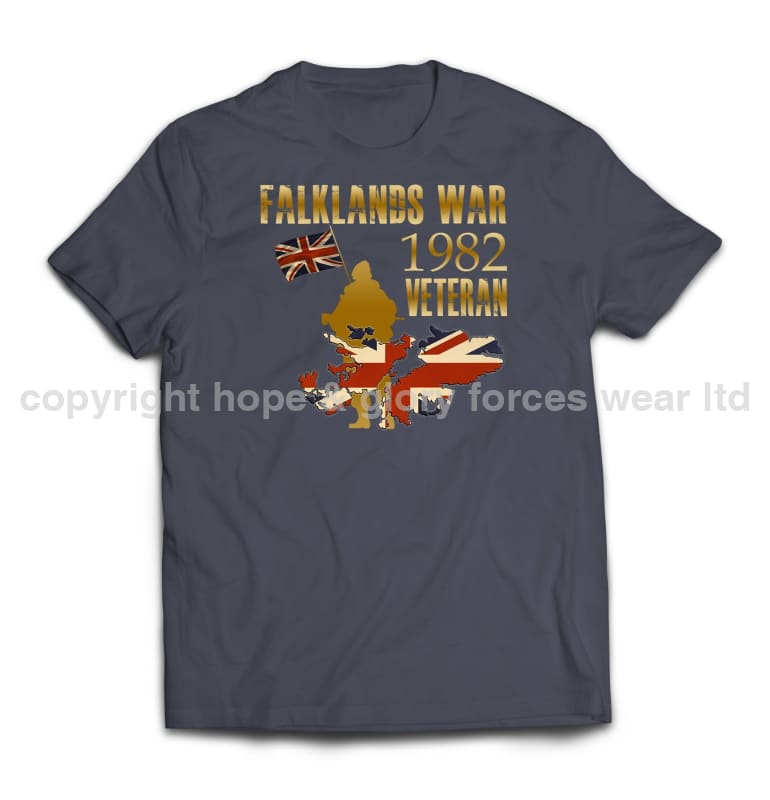 Falklands War Veteran Printed T-Shirt - Precision Military Emblems