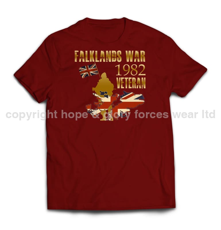 Falklands War Veteran Printed T-Shirt - Precision Military Emblems
