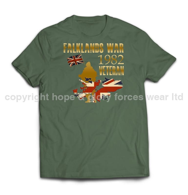Falklands War Veteran Printed T-Shirt - Precision Military Emblems